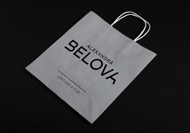 国外Alexandra Belova服装店VI形象设计作品