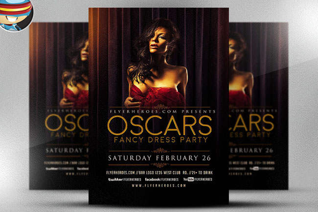 Oscars化装舞会系列时尚海报设计作品