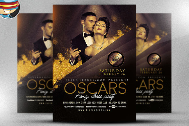 Oscars化装舞会系列时尚海报设计作品