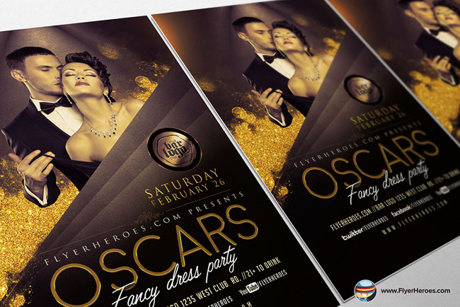 Oscars化装舞会系列时尚海报设计作品