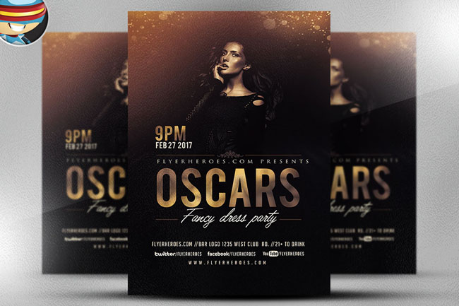 Oscars化装舞会系列时尚海报设计作品