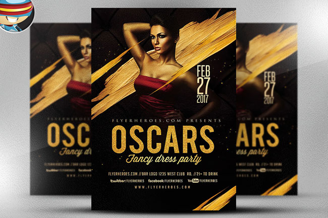 Oscars化装舞会系列时尚海报设计作品