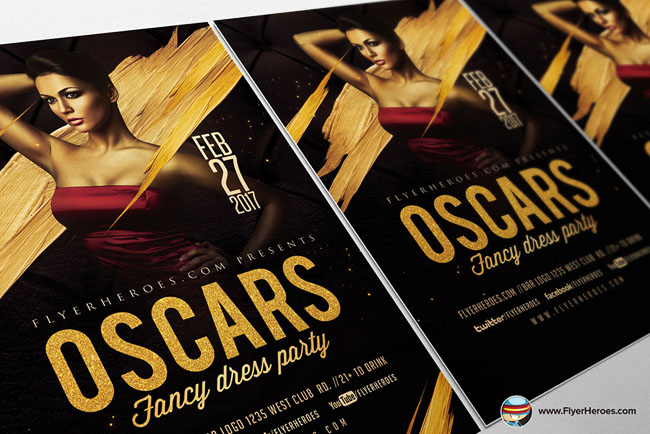 Oscars化装舞会系列时尚海报设计作品