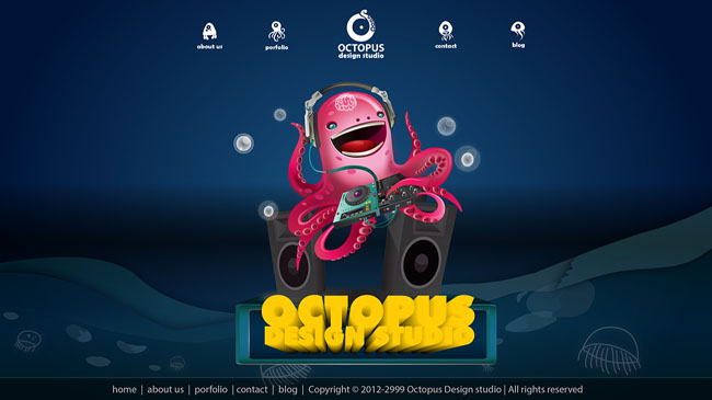 Octopus设计工作室网页设计欣赏