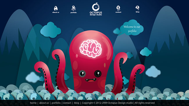 Octopus设计工作室网页设计欣赏