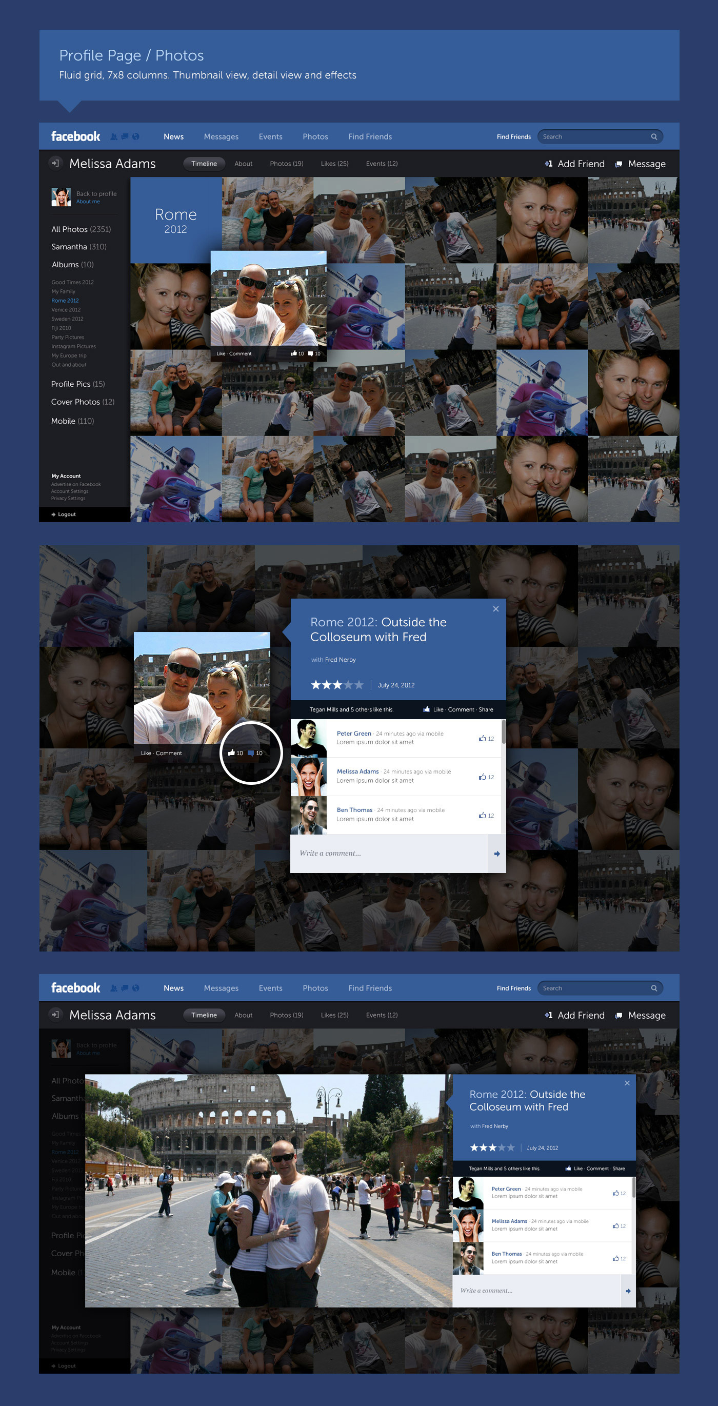 Facebook系统界面设计欣赏