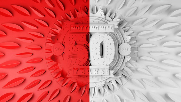 Nottinghill夏日狂欢派对50周年字体设计