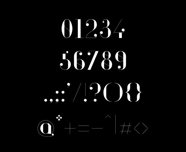 适合女性设计主题的Glamor时尚字体设计