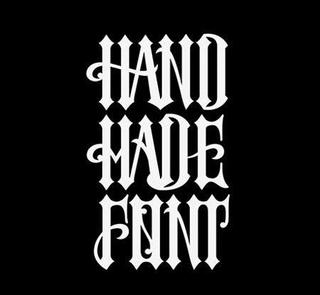 30款HandMadeFont字体设计作品(四)手绘字体01