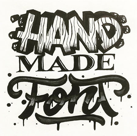 30款HandMadeFont字体设计作品（四）手绘字体02