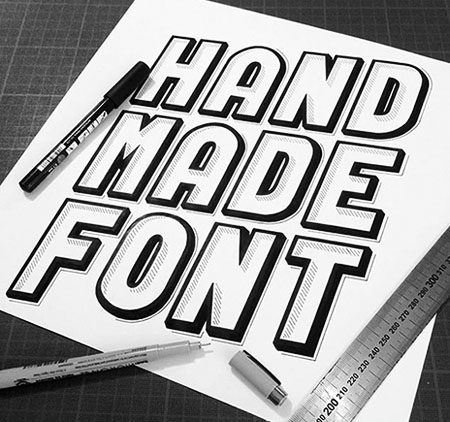 30款HandMadeFont字体设计作品（四）手绘字体02