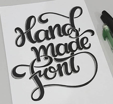 30款HandMadeFont字体设计作品（四）手绘字体02