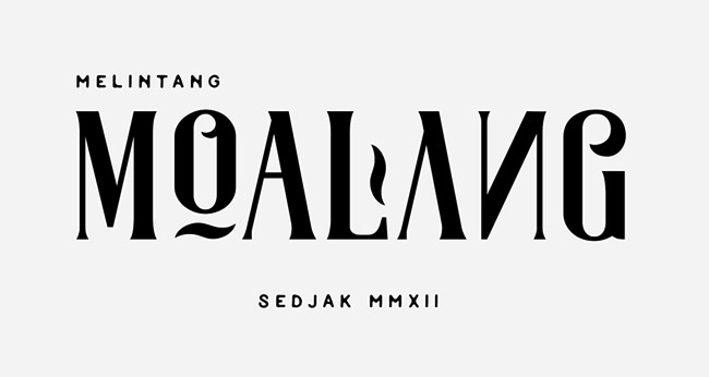 漂亮的Moalang英文字体设计5P