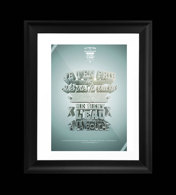国外设计师Alexis Persani立体字设计作品(六)