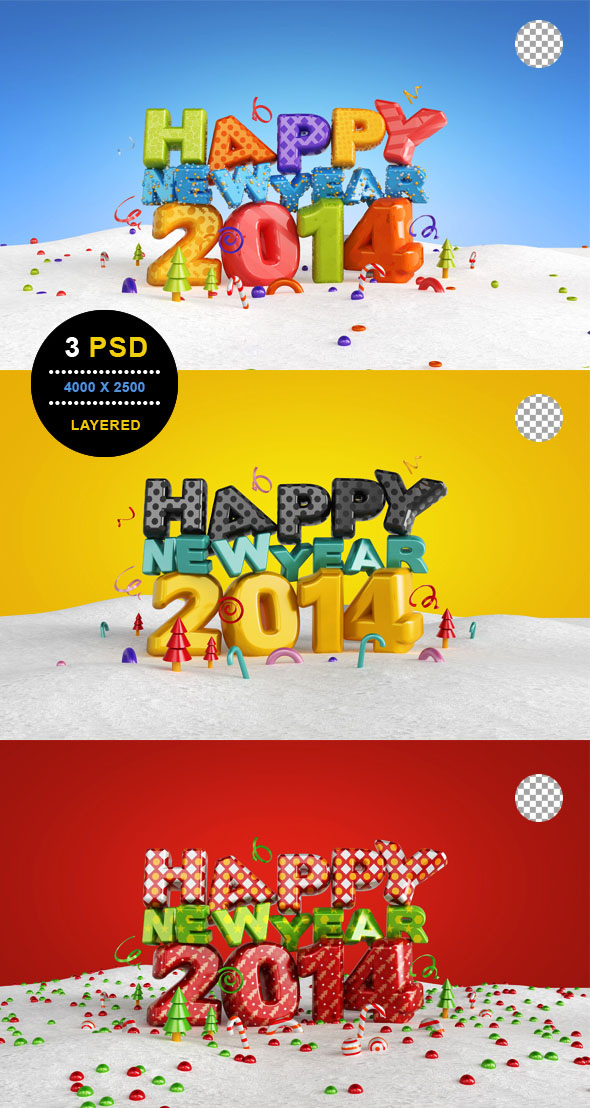 2017英国Nick Bash新年快乐主题字体设计