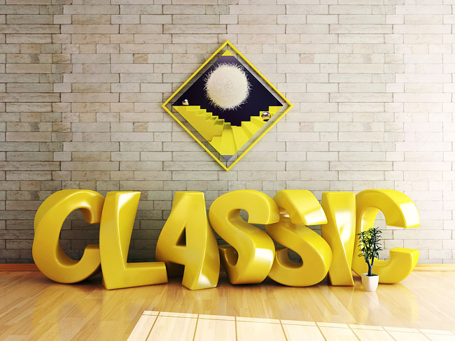 国外设计师Webshocker漂亮的3D字体设计作品