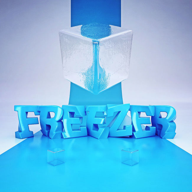 国外设计师Webshocker漂亮的3D字体设计作品