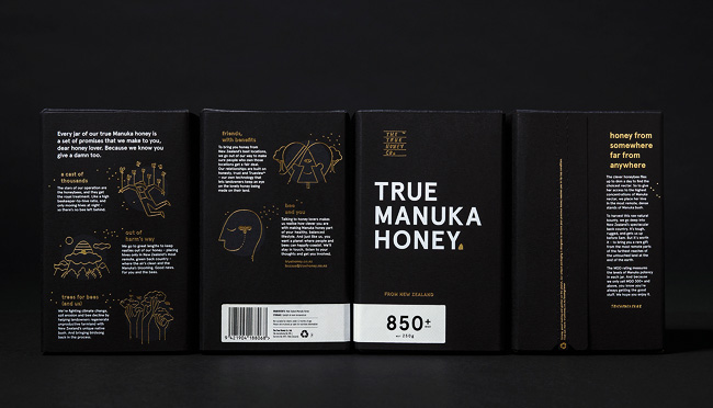 国外The True Honey蜂蜜创意包装设计欣赏