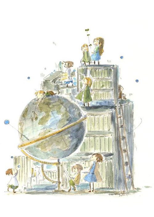优秀设计师kotkotri的小清新卡通美术插画设计欣赏