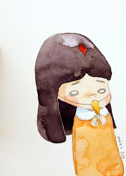 糖瓜毕业后的画画生活,手绘插画