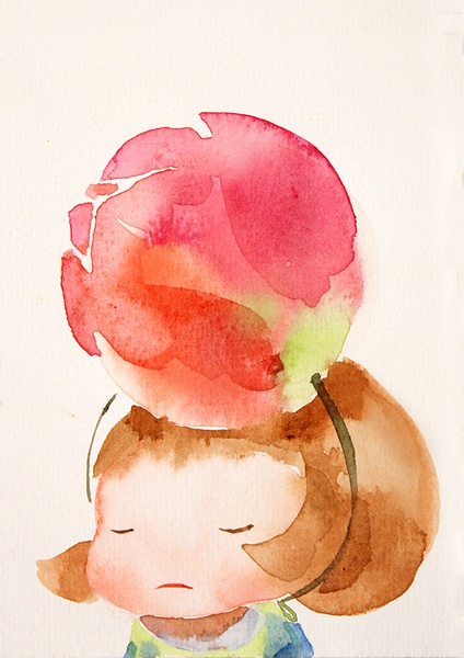 糖瓜毕业后的画画生活,手绘插画