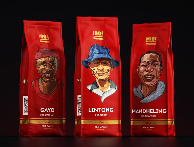 国外Biji Coffee咖啡包装设计欣赏