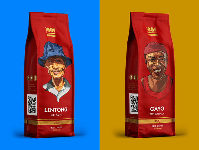 国外Biji Coffee咖啡包装设计欣赏