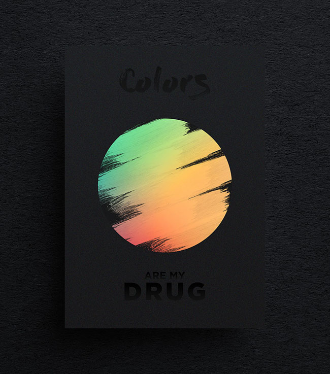 国外Colors are my Drug系列简约海报设计欣赏