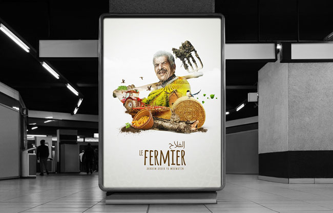 Le Fermier农业品牌数码合成海报设计欣赏