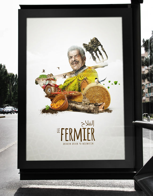 Le Fermier农业品牌数码合成海报设计欣赏
