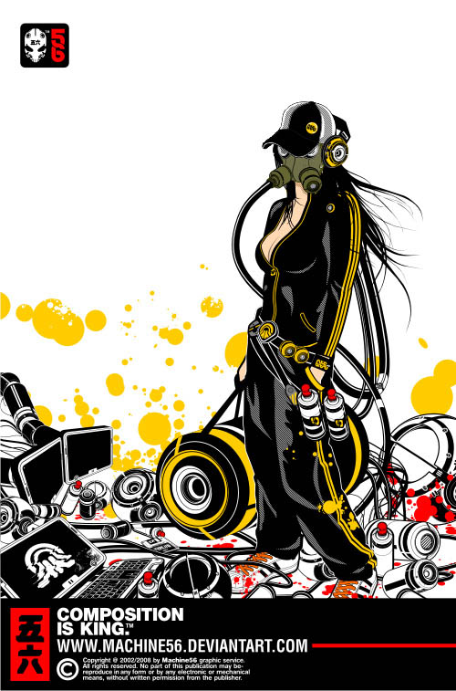 精彩时尚女性类人物插画设计