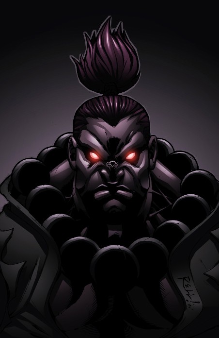 街霸游戏人物插画之Akuma(豪鬼)