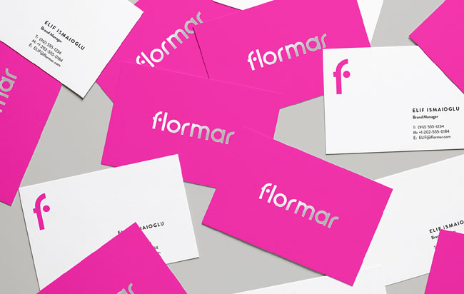 国外Flormar化妆品零售品牌新版形象VI设计欣赏