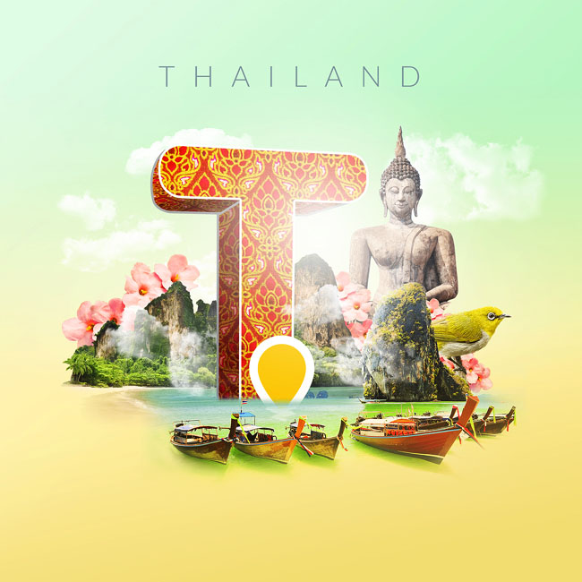国外Wanderlusters旅游APP推广视觉设计