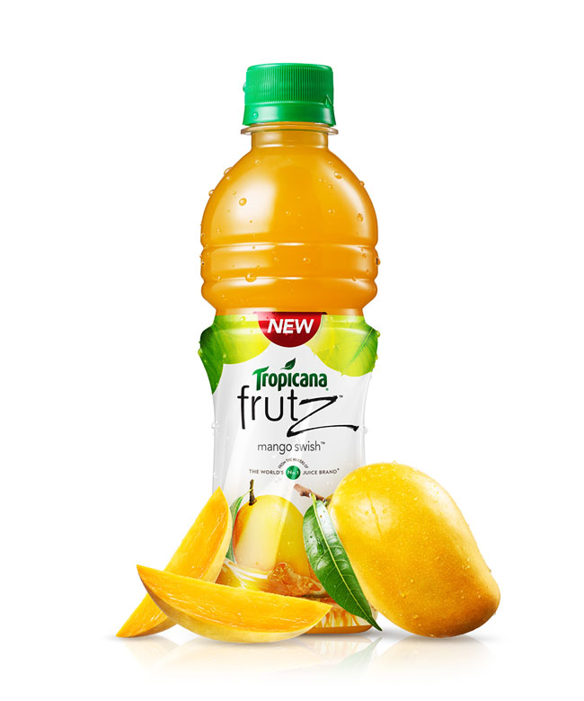精美的Tropicana Frutz果汁修图设计