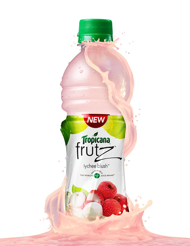 精美的Tropicana Frutz果汁修图设计