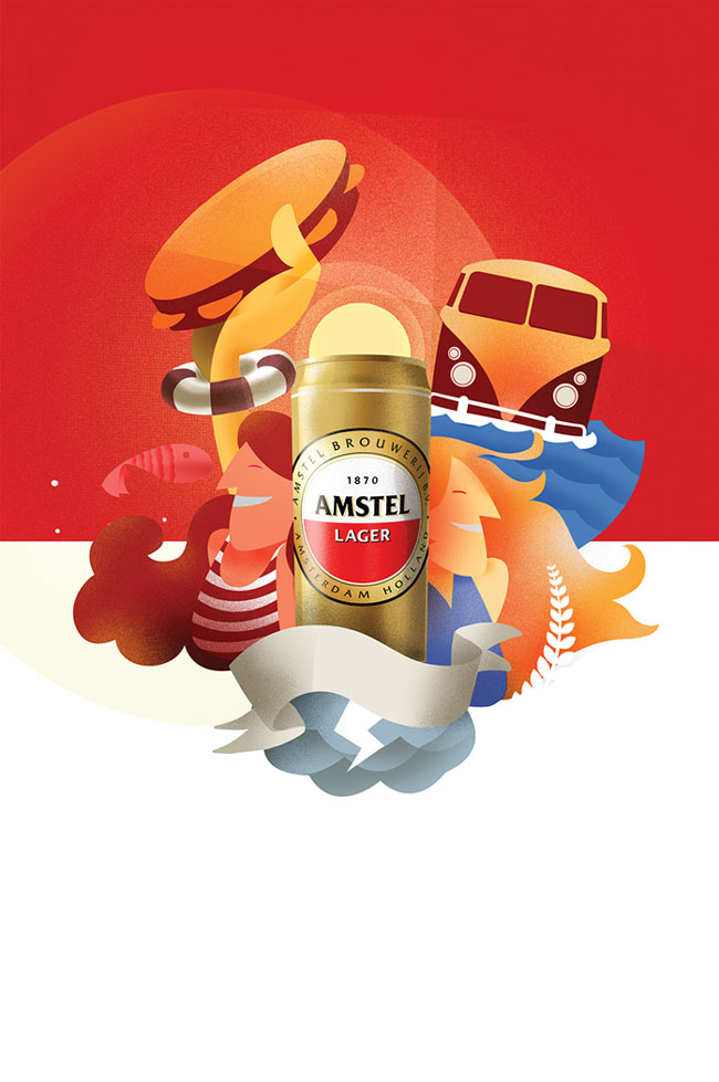 国外AMSTEL啤酒巴西狂欢节视觉设计欣赏