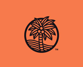 20个椰树元素标志LOGO设计欣赏