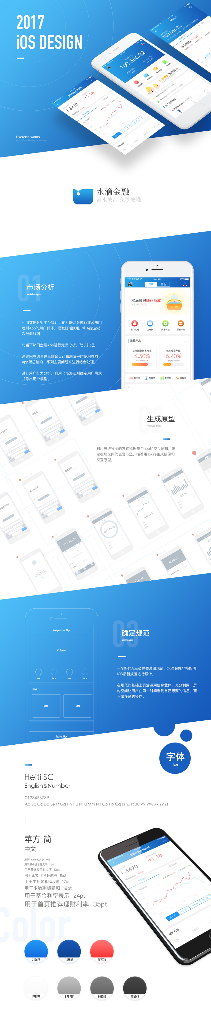 2017水滴金融 iOS版手机APP设计