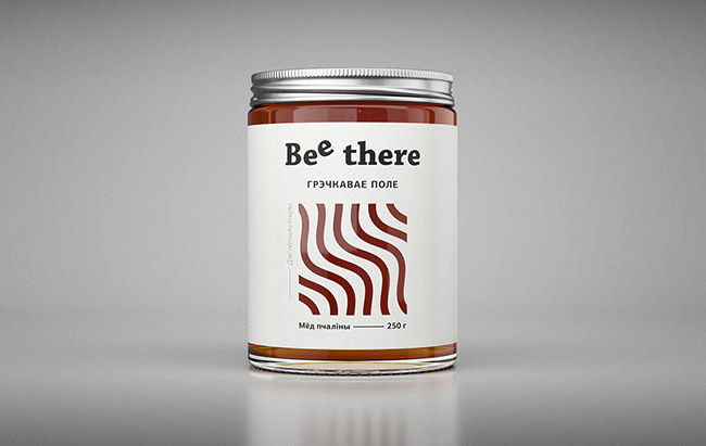 国外简洁风格的Bee There蜂蜜包装设计欣赏