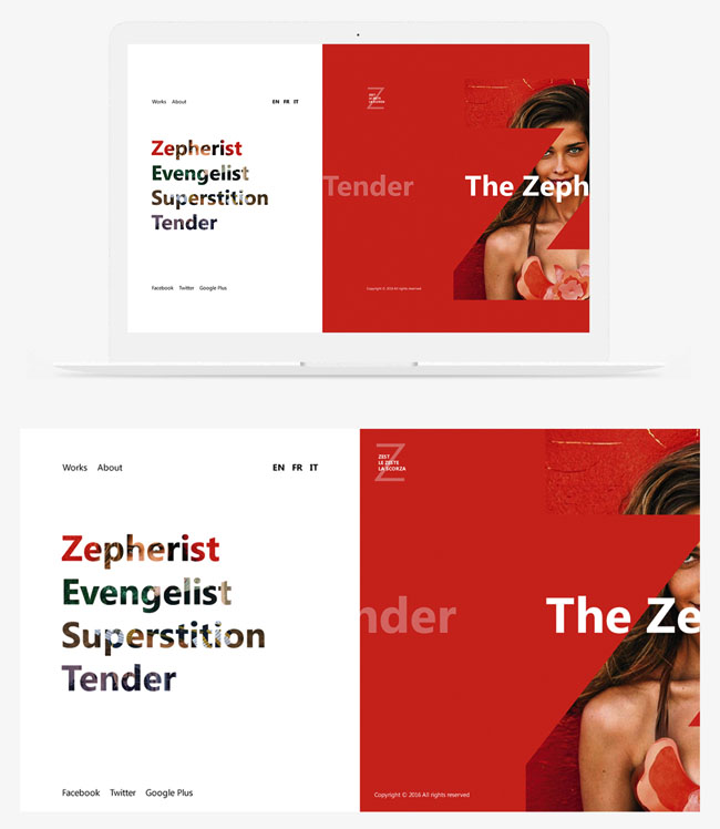4套Zest时尚网页设计模版