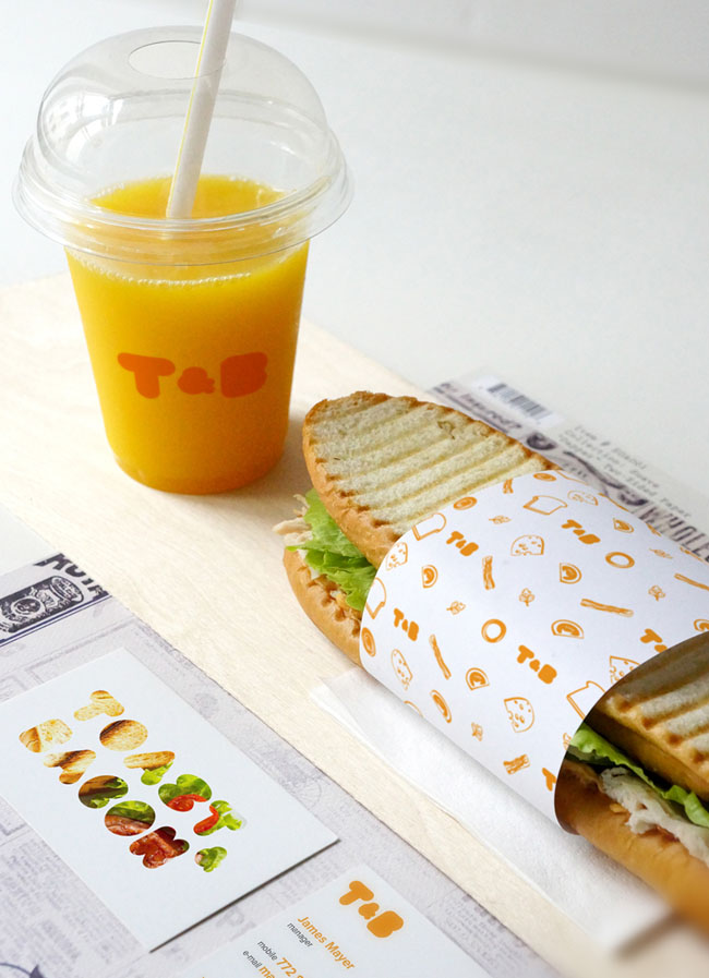 国外Toast & Bacon快餐厅品牌形象vi设计欣赏