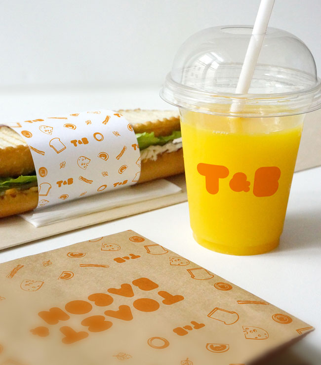 国外Toast & Bacon快餐厅品牌形象vi设计欣赏