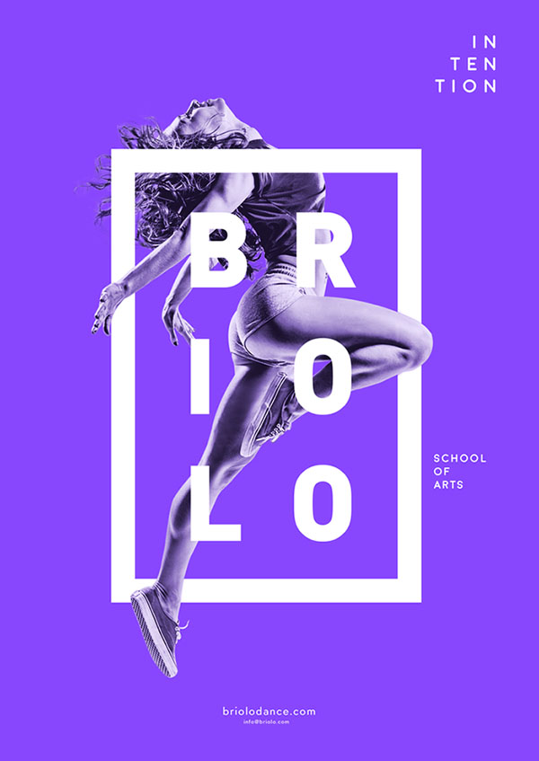 国外Briolo舞蹈艺术学院系列海报设计欣赏
