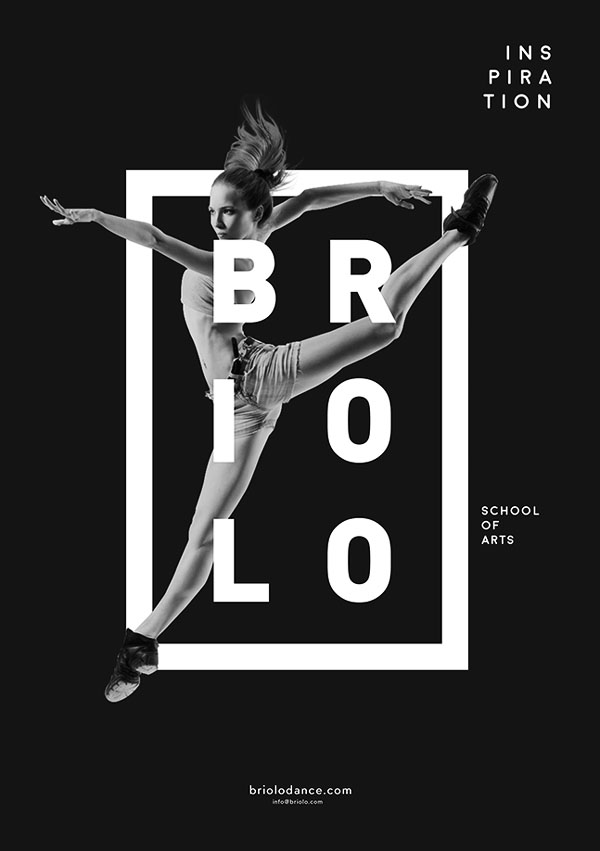 国外Briolo舞蹈艺术学院系列海报设计欣赏