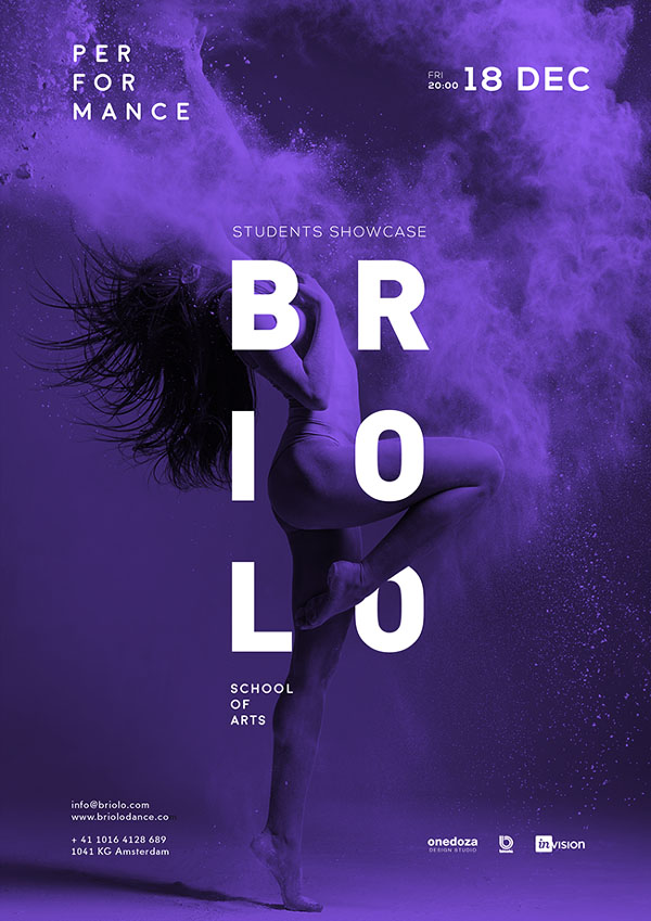 国外Briolo舞蹈艺术学院系列海报设计欣赏