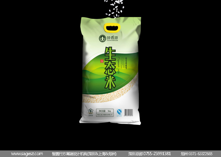 有机大米包装设计 稻花香大米包装设计 原生态大米包装设计欣赏