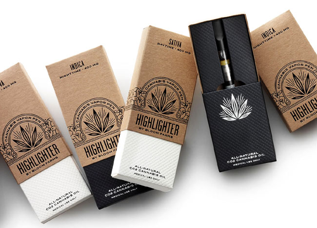 国外Bloom Farms电子烟与手卷烟精美包装设计欣赏