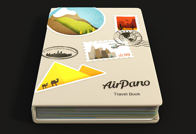 国外立体创意的AirPano旅游书籍封面设计欣赏