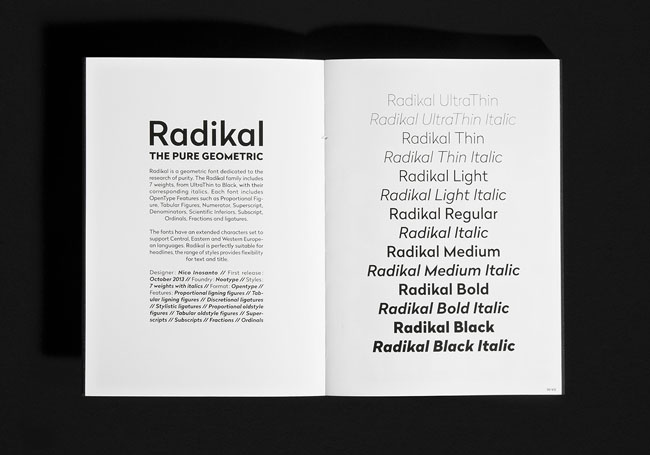 国外黑色系的《Radikal》书籍设计